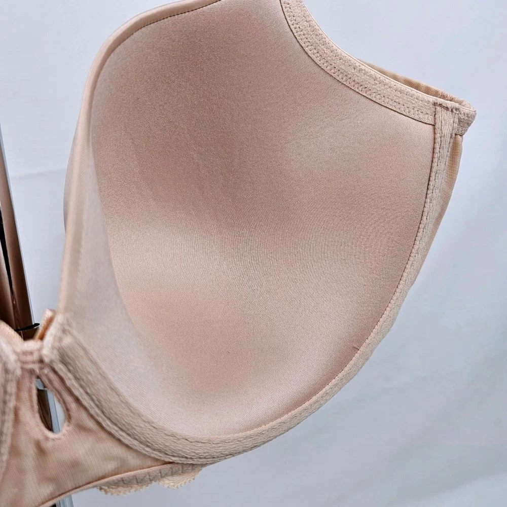 Torrid 40DD Beige Smooth T Shirt‎ Balconette Bra Lace Trim Full Coverage